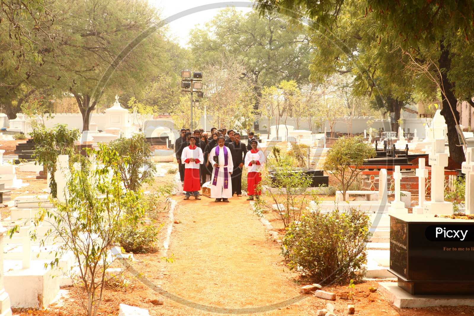 Funeral Ceremony in a Crematorium