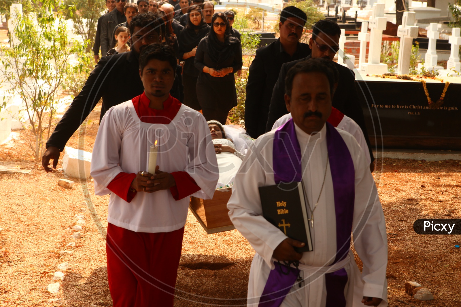Funeral Ceremony In a Crematorium