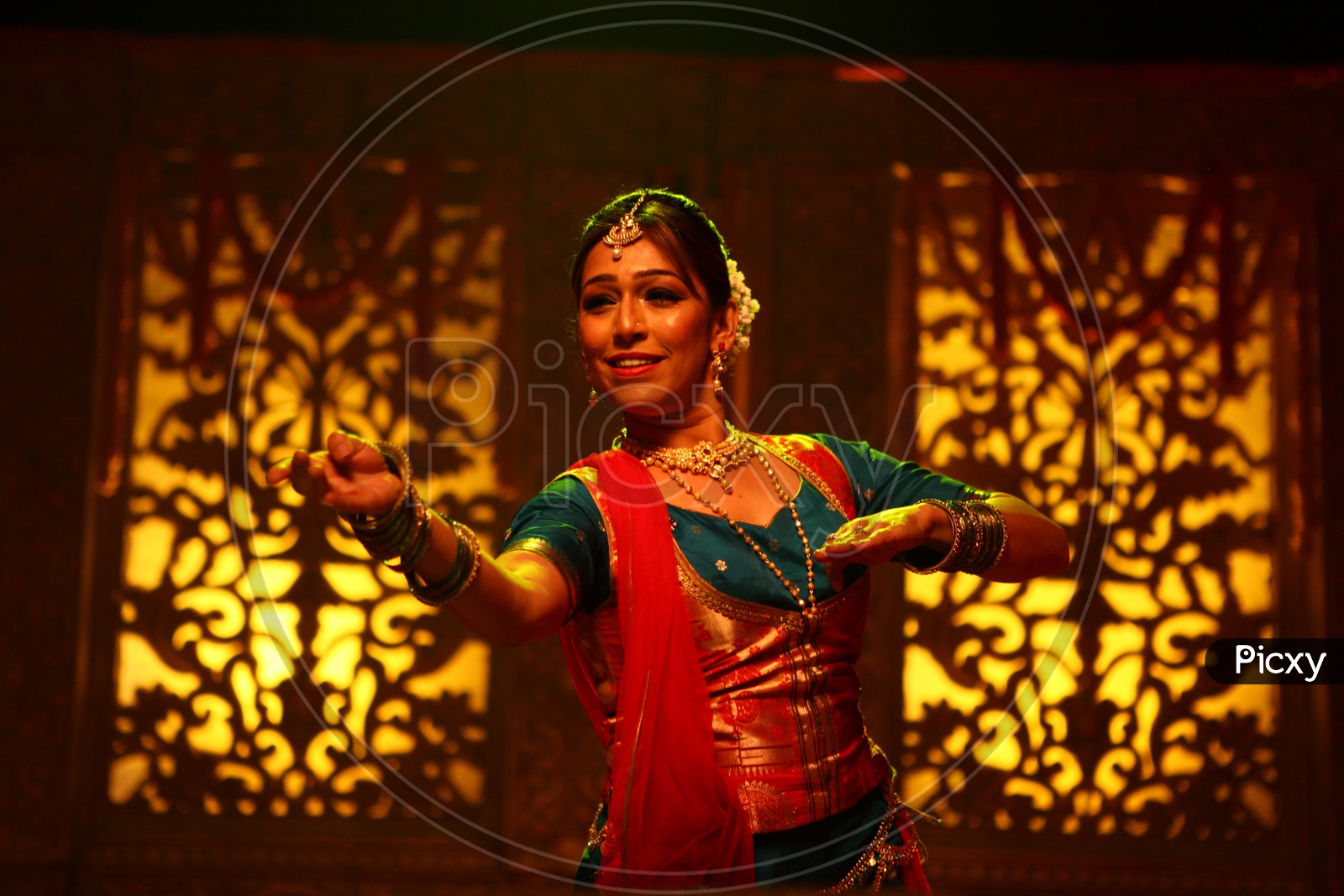 Kathak , a Traditional Dance Art Form Performing By an Artist