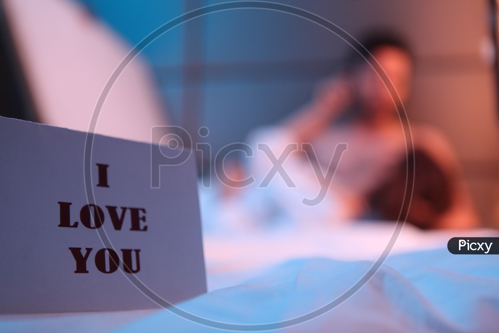 I Love You Placard In a Bedroom