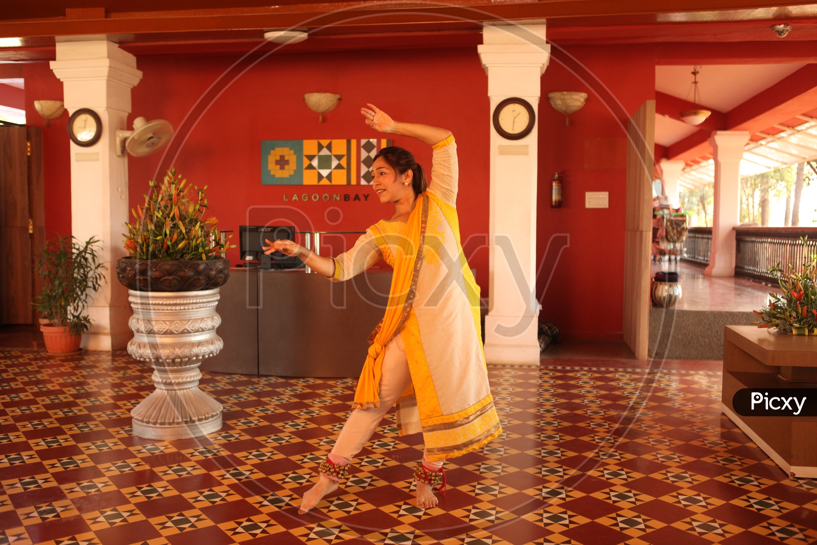 A Woman Artist Practise Kathak , A Traditional Dance Art Form