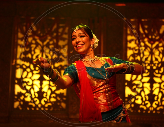 Kathak , a Traditional Dance Art Form Performing By an Artist