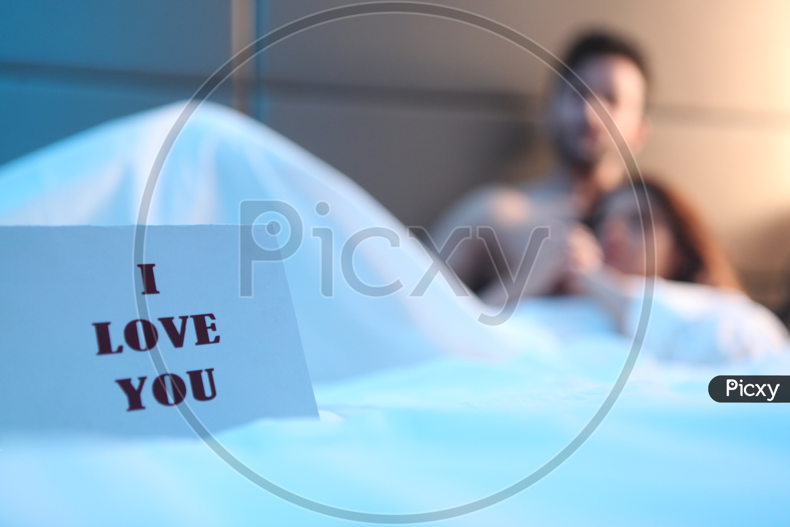 I Love U Card In a Bedroom