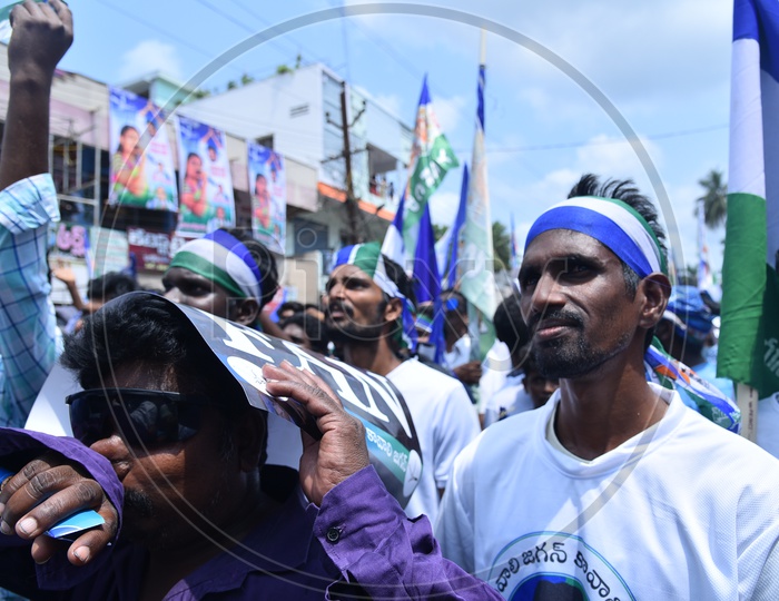 YSRCP Party Supporters in