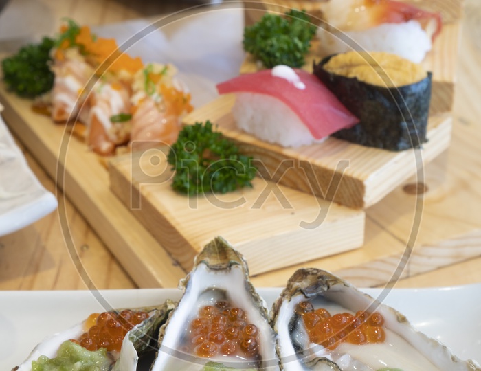 Sashimi Fresh Sea Food Dish , Japanese Food