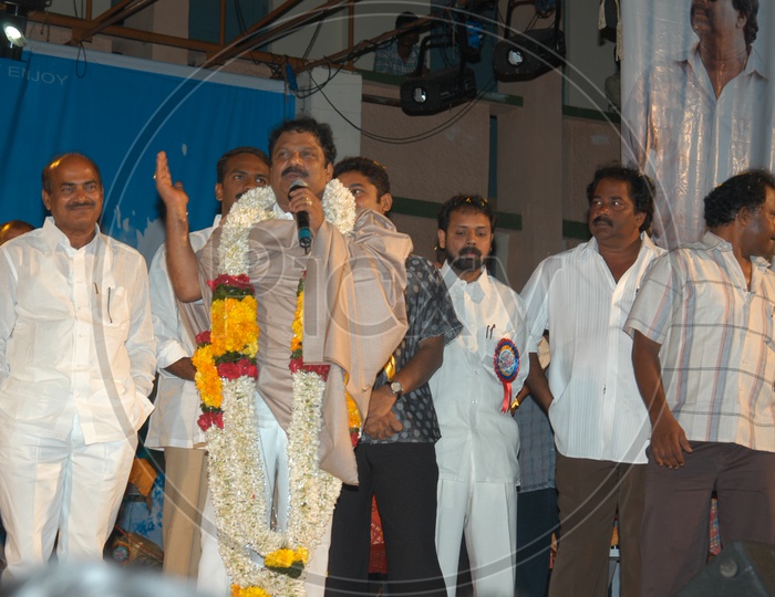 Dharmavarapu Subramanyam addressing a speech