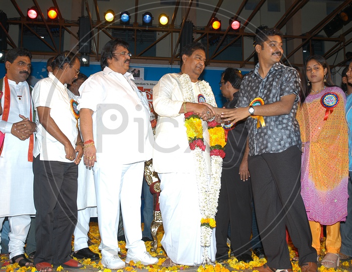 Kaikala Satyanarayana during felicitation