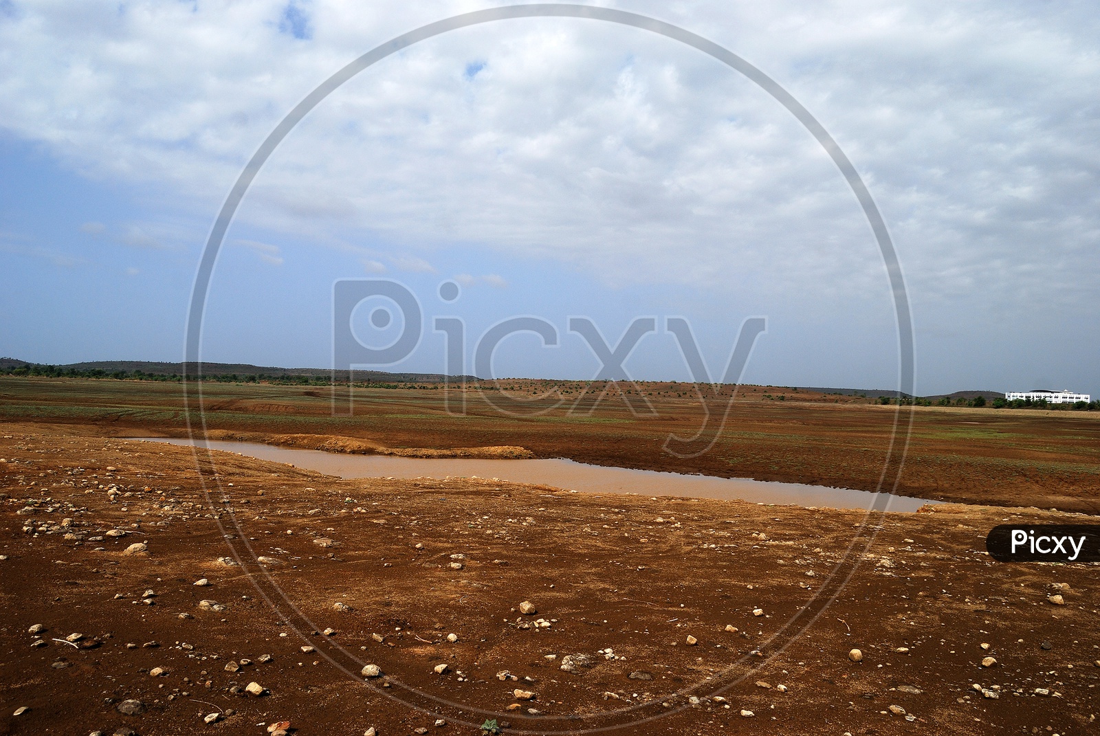 Barren Lands With Water Pits In Village Ponds Or Dried Village Ponds