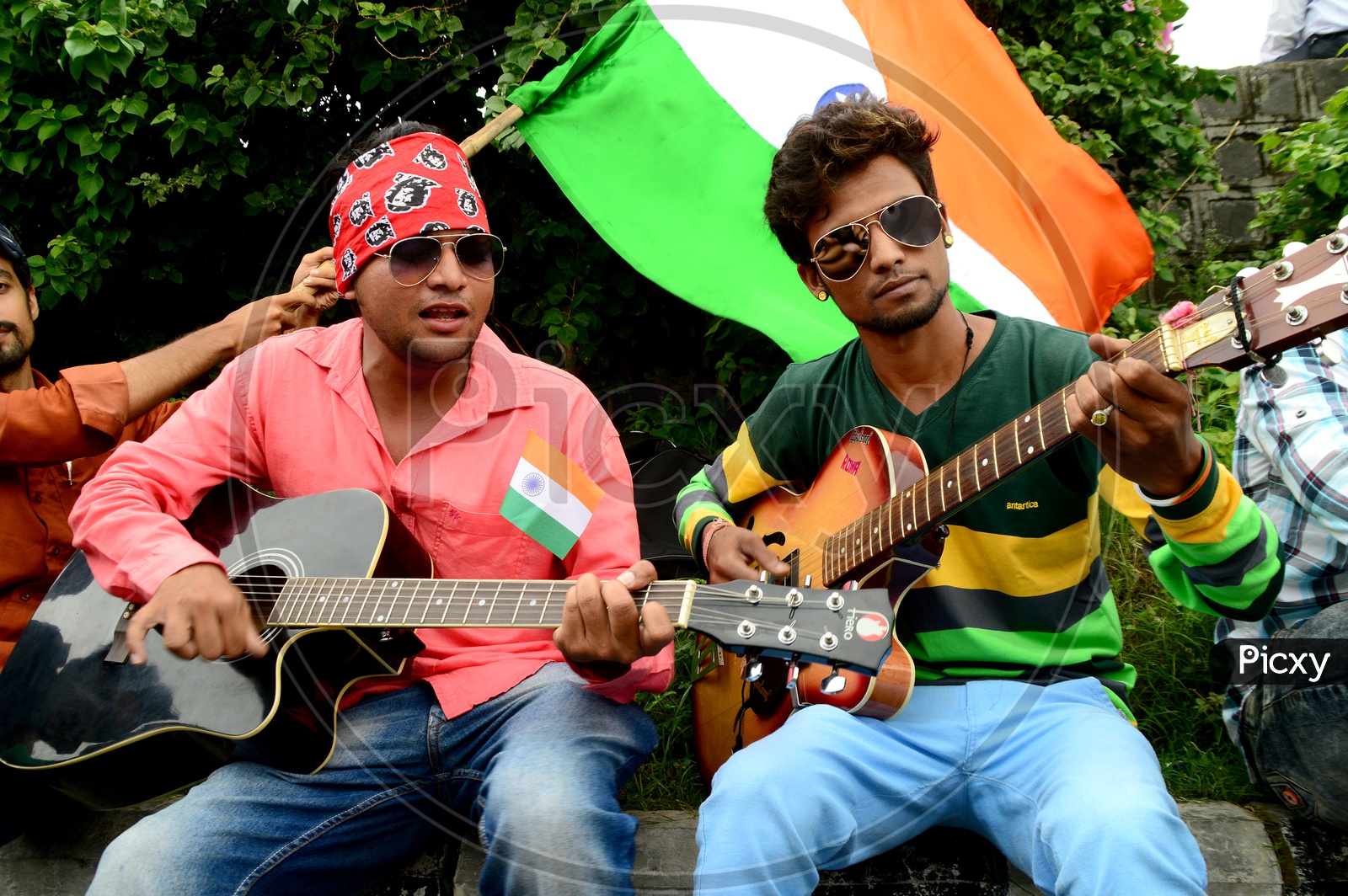 Indian Guitarists Performing The Indian Patriotic Songs on Independence Day Celebrations