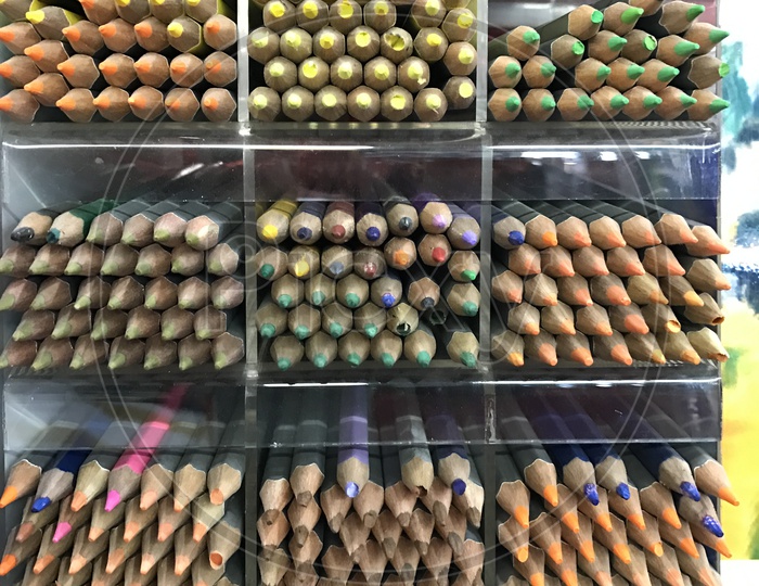 Trey of Color Pencils