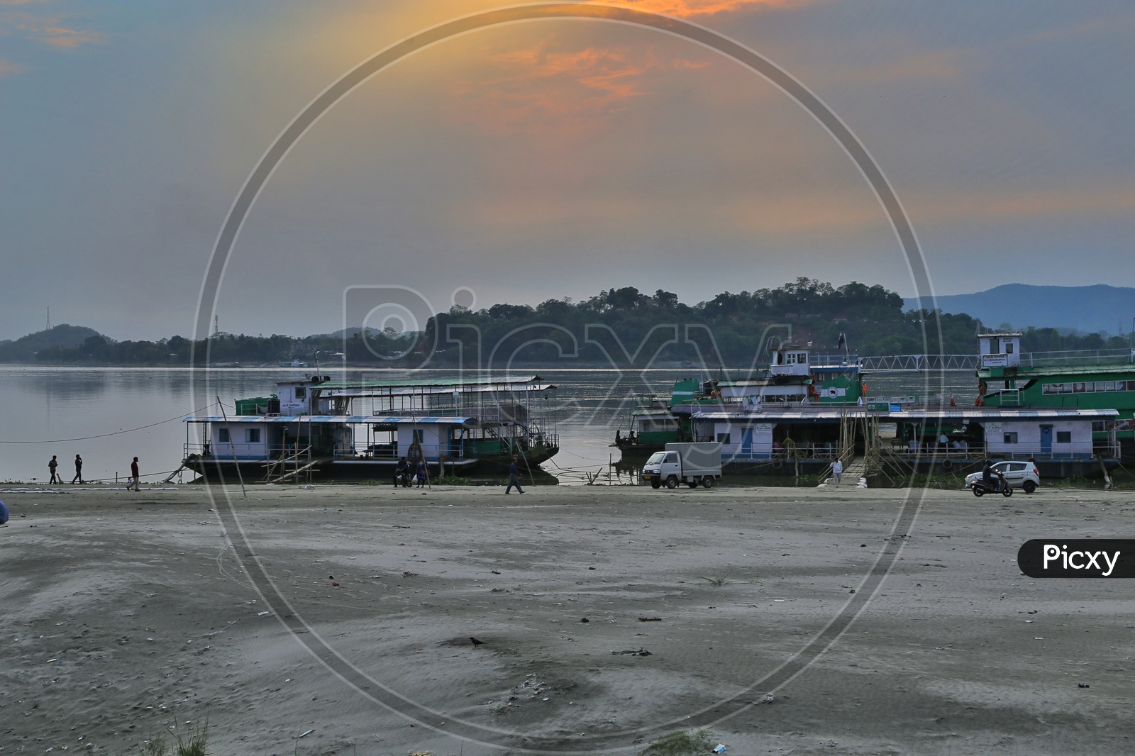 Ferry Or Boat or Steamer Rides In Bramhaputra river