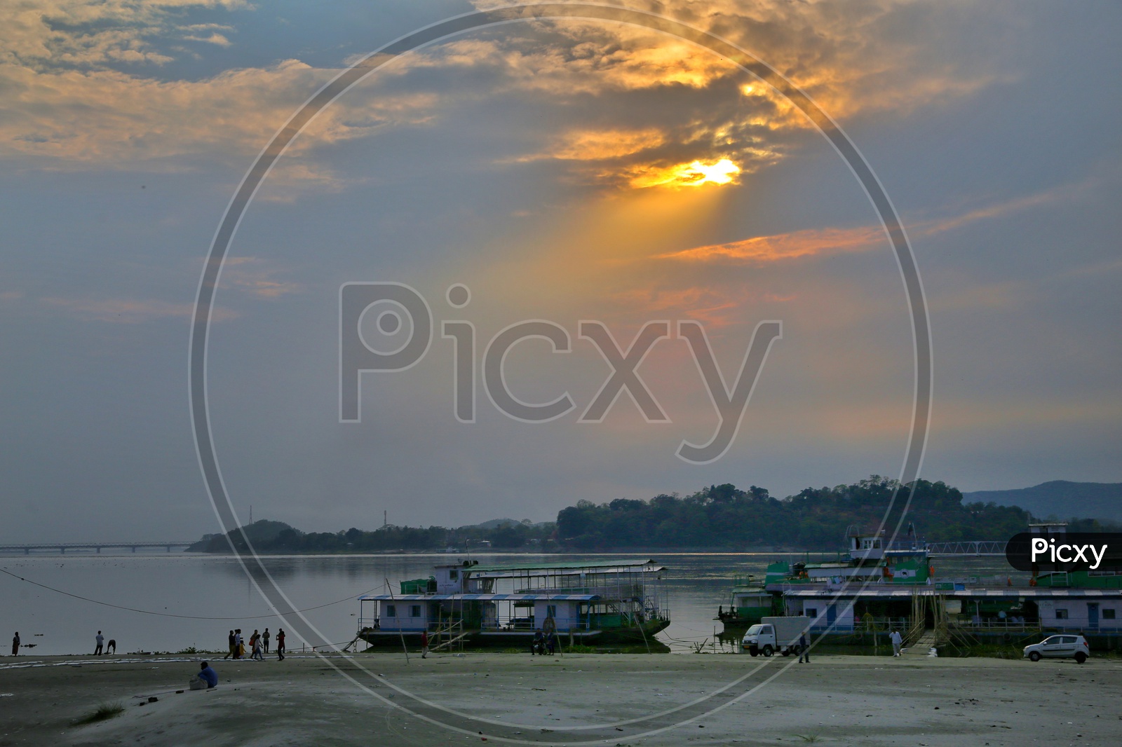 Boats Or Ferry Or Steamer Boat Rides  in Bramhaputra River