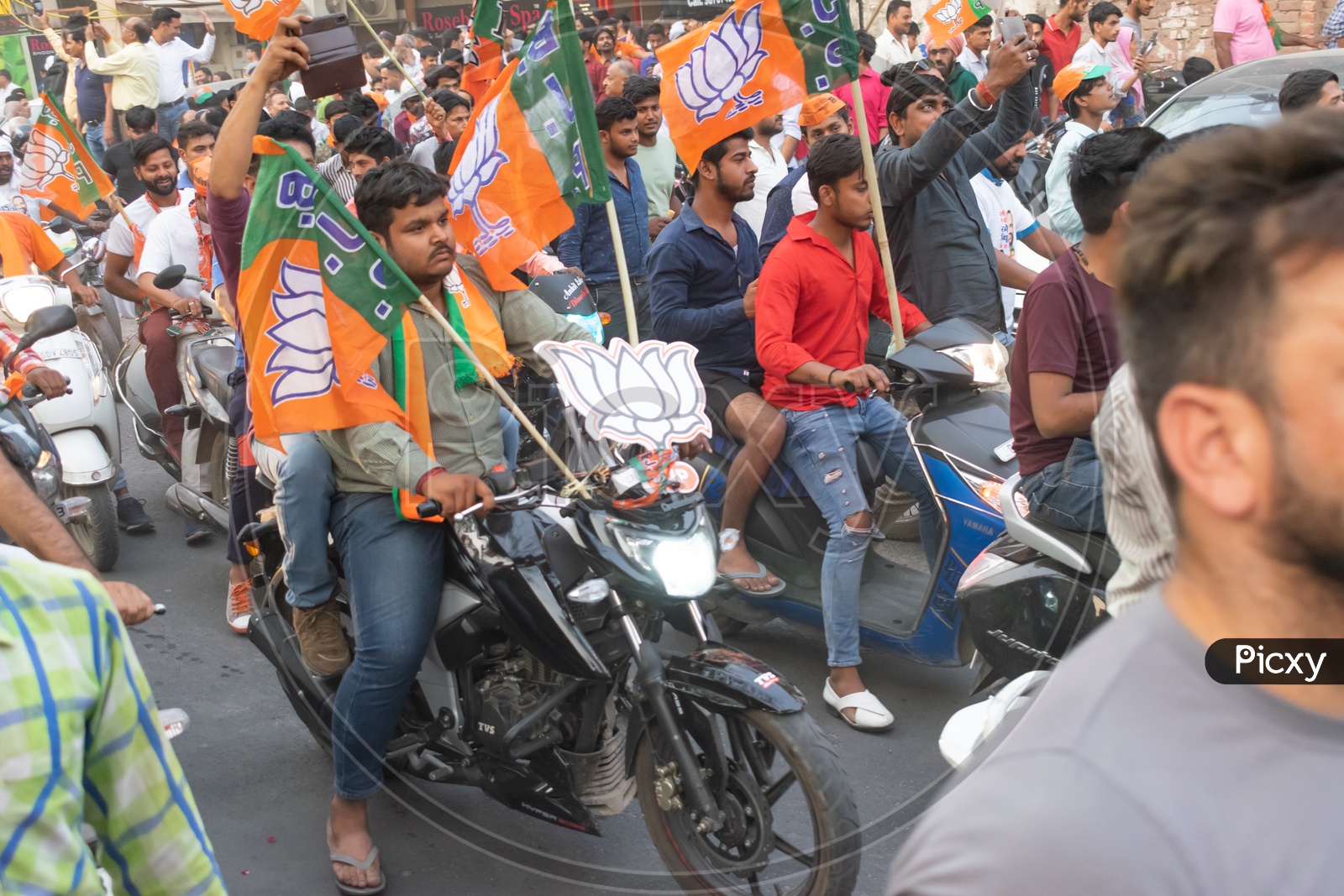 BJP(Bharatiya Janata Party) Roadshow for Lok Sabha Election 2019