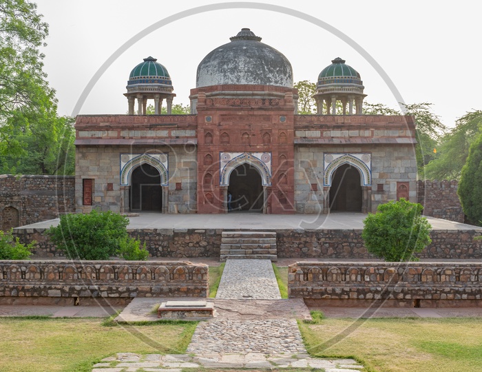Mosque in Isa Khan Tomb Enclosure, Humayun's Tomb, Delhi