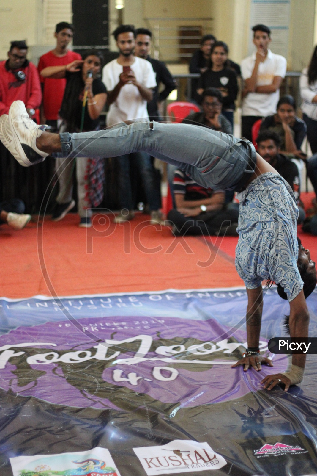Man performing freestyle dance