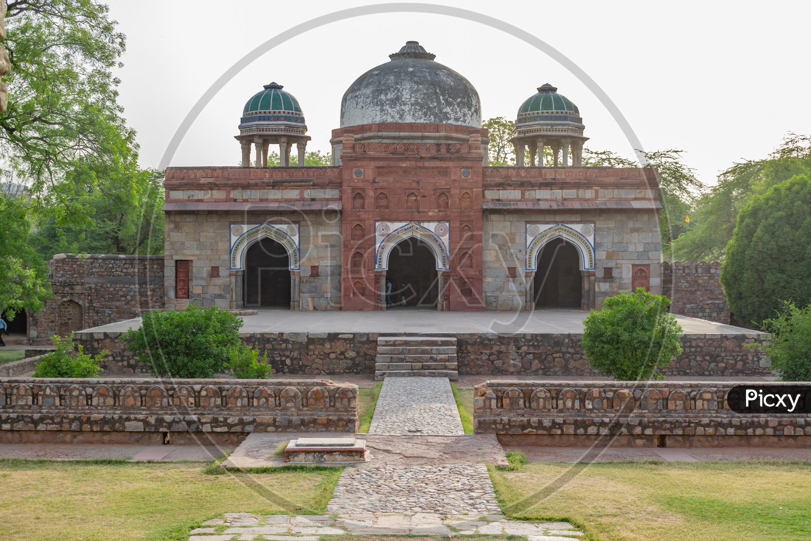 Mosque in Isa Khan Tomb Enclosure, Humayun's Tomb, Delhi