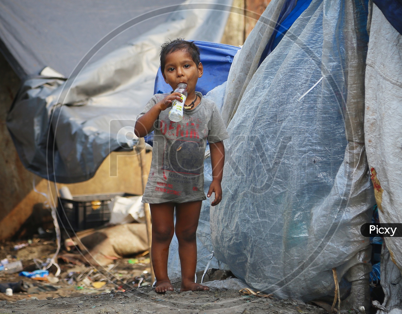 Kids  Or Children In Indian Slum Areas