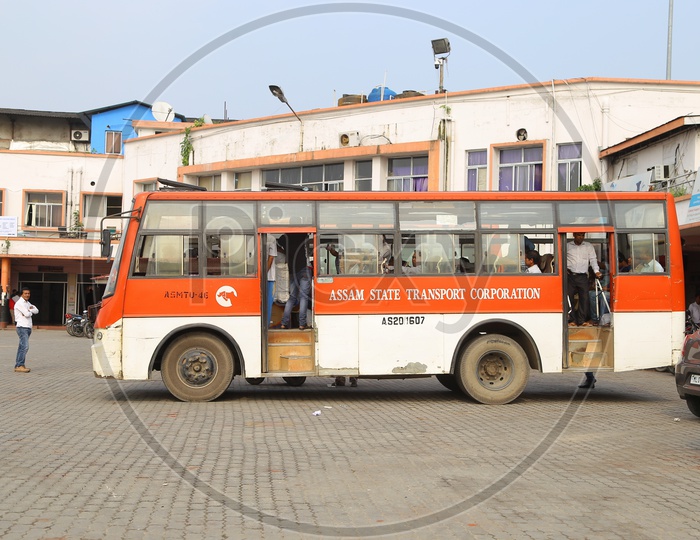Assam government bus transportation
