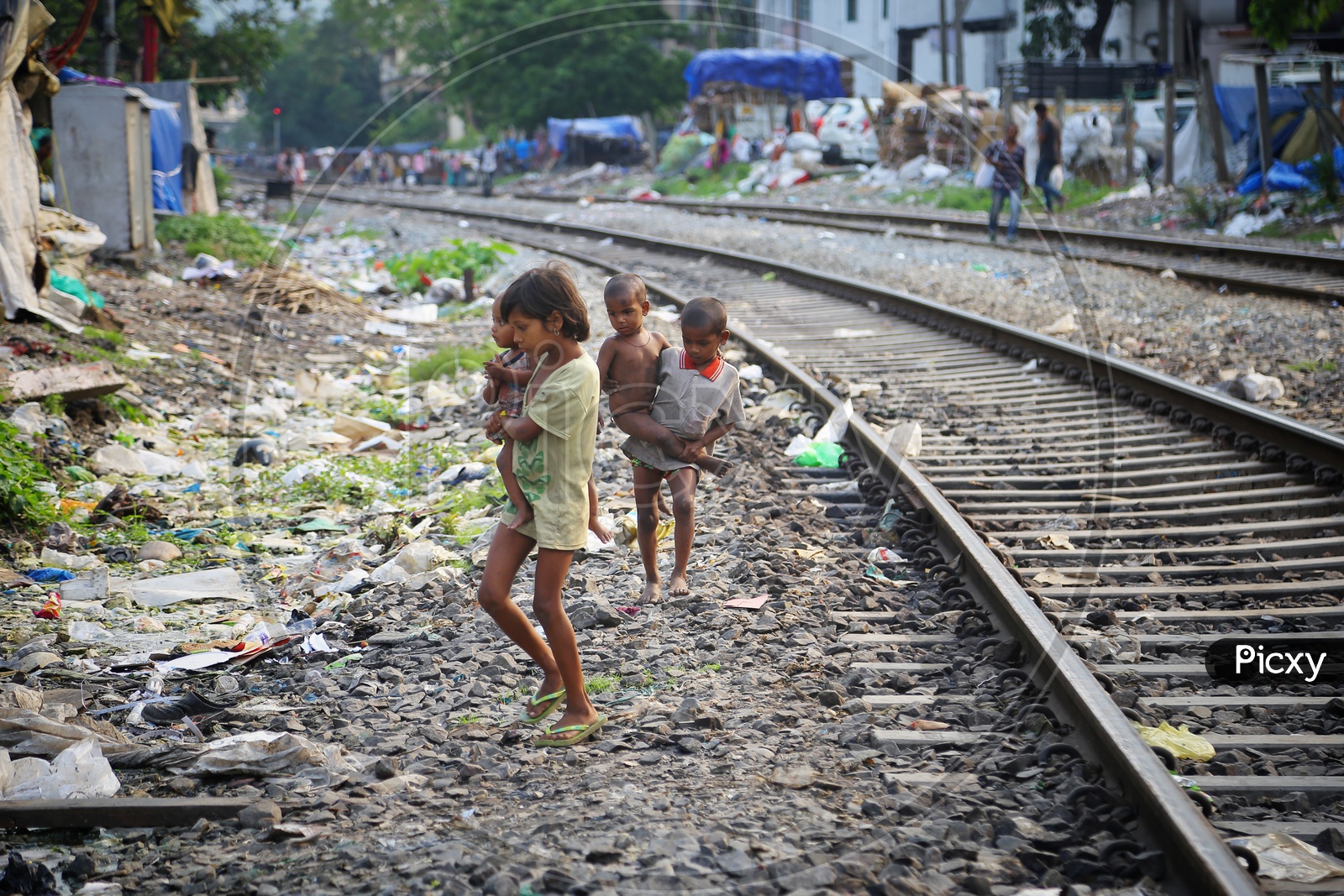 Kids  Or Children In Indian Slum Areas