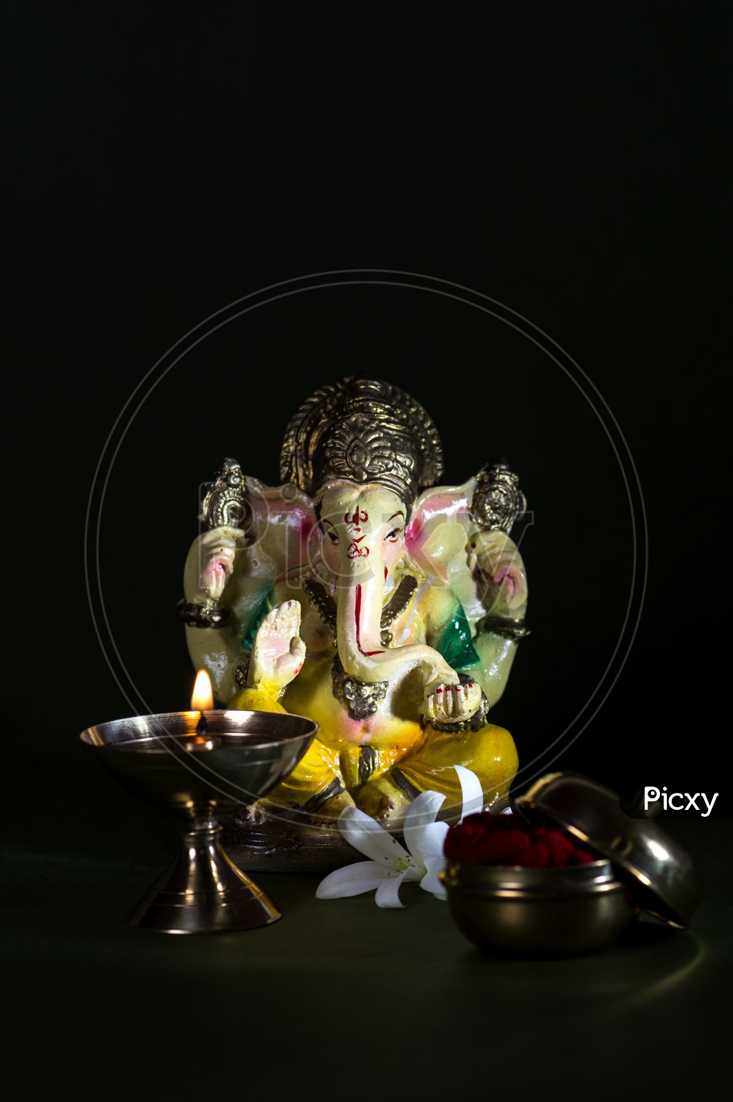 Lord ganpati abstract background for ganesh Vector Image