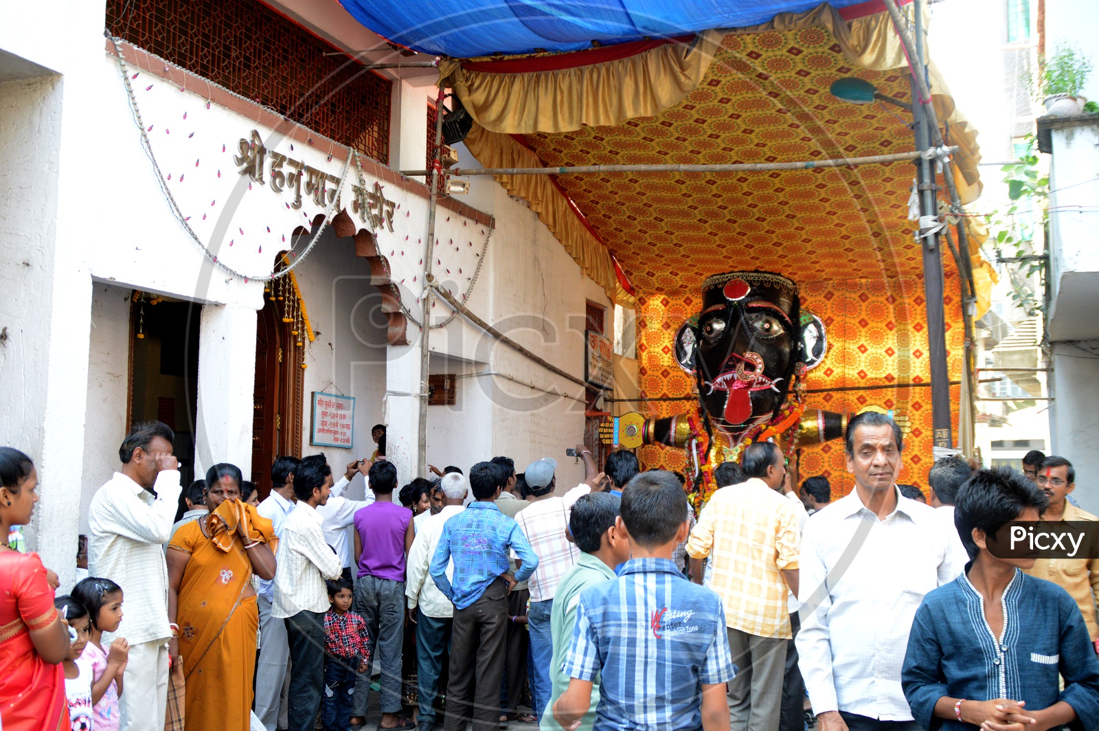 Kala Marbat Statue In Mandapas In Nagpur  During Marbat Festival