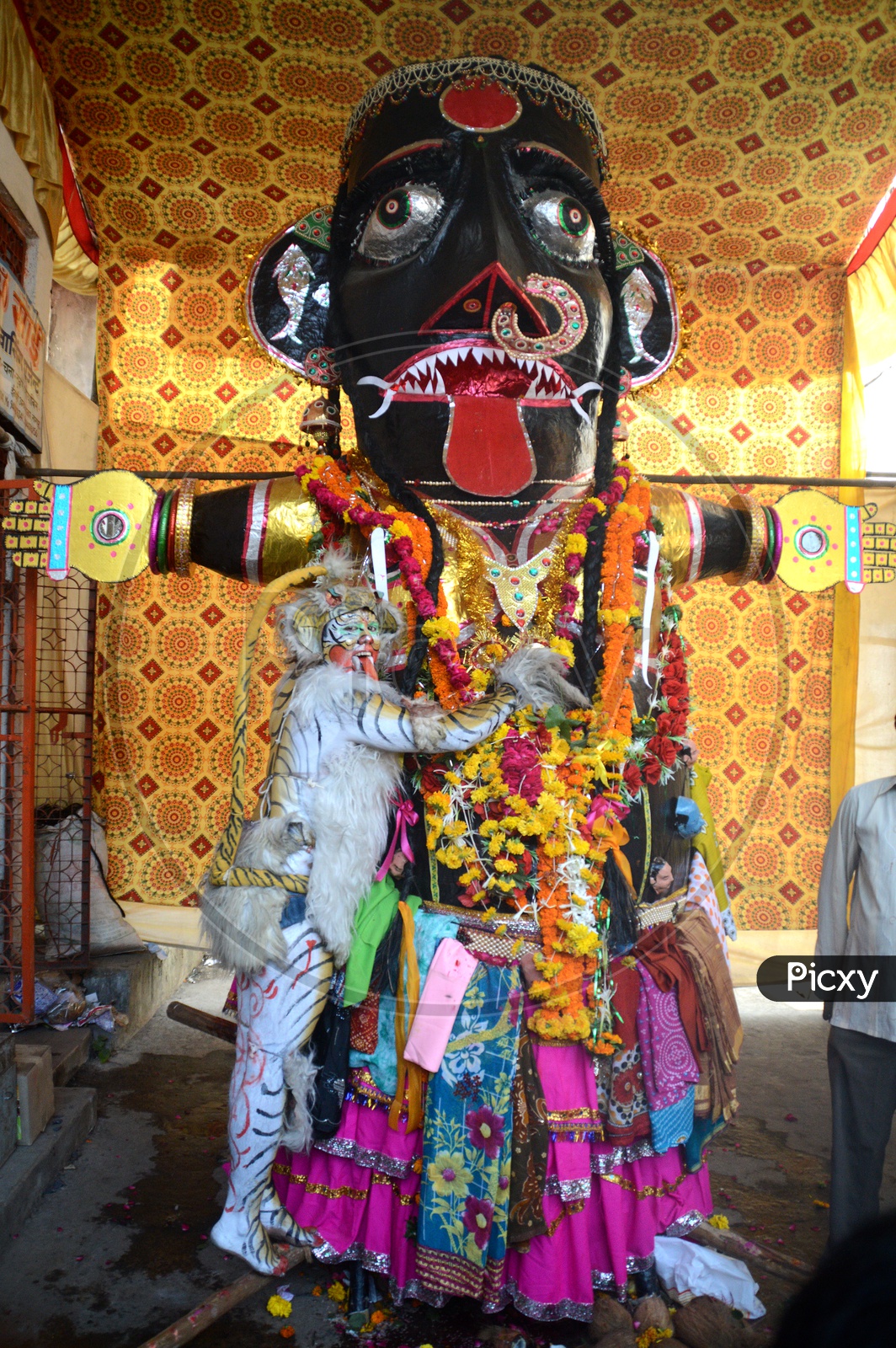 Kala Marbat Statue In Mandapas In Nagpur  During Marbat Festival