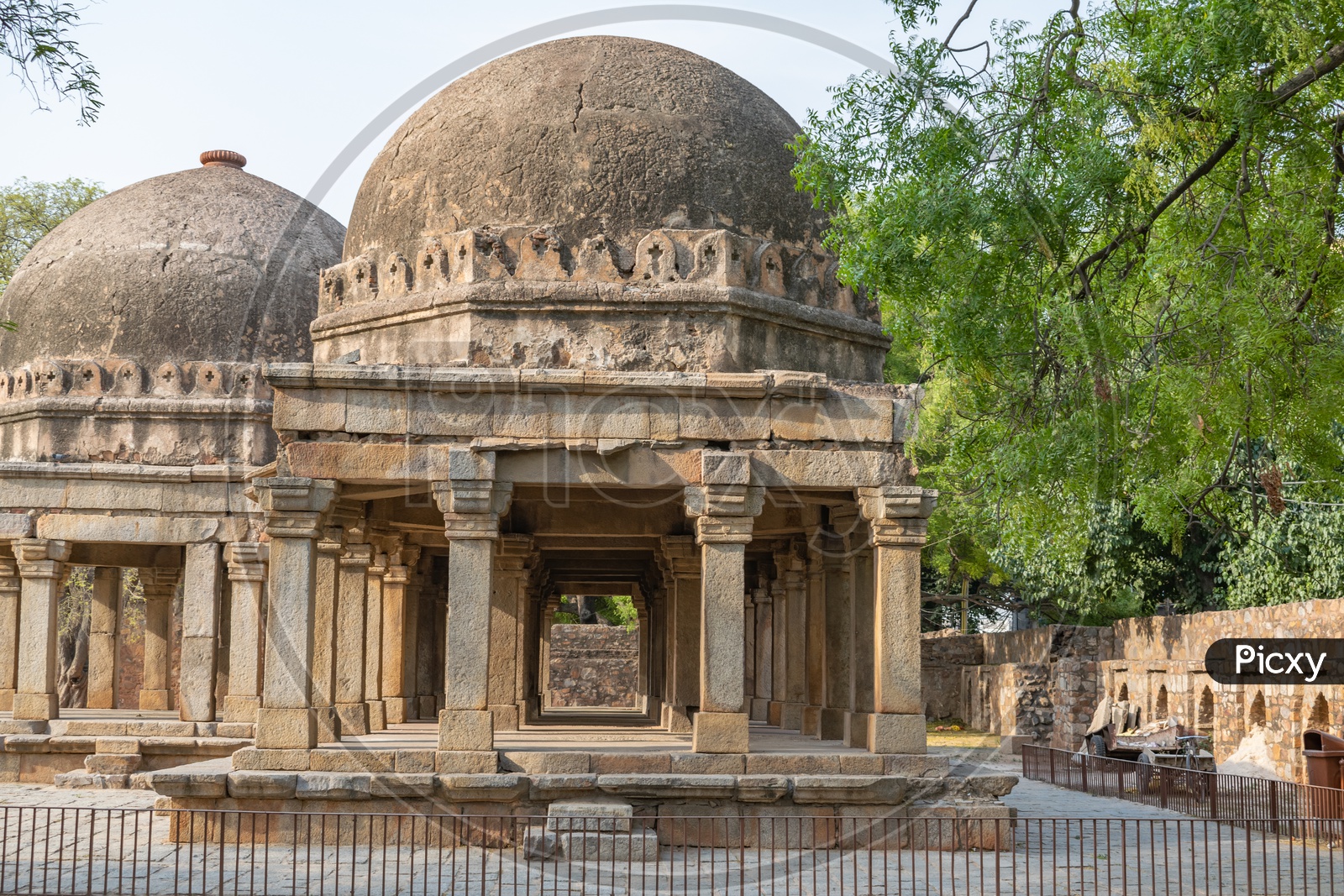 Three-domed building, Hauz Khas Village, New Delhi