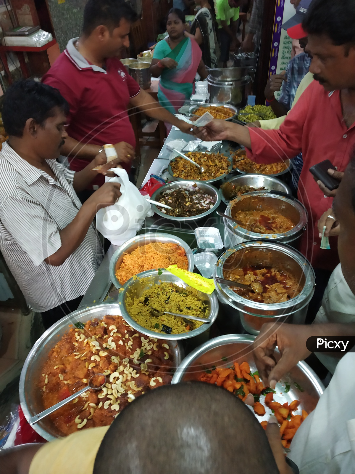 Authentic Andhra food sales at Subbaya Gari hotel, Kakinada