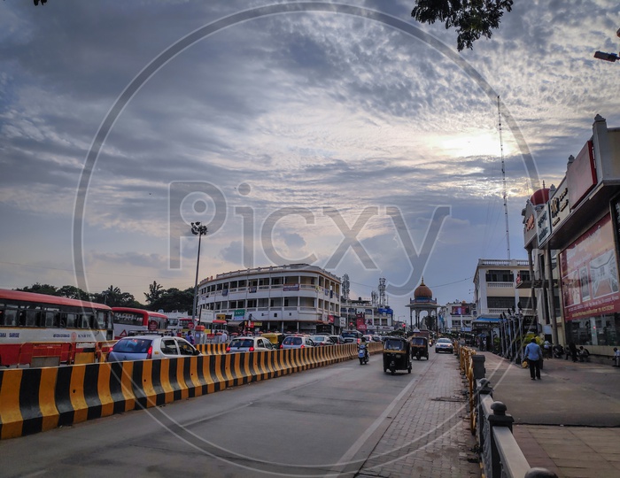 City Bus Stand junction Mysore