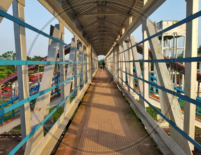 Foot Over Bridge In a Railway Station