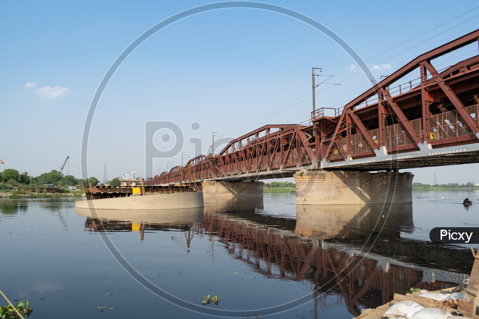 Old iron bridge, delhi