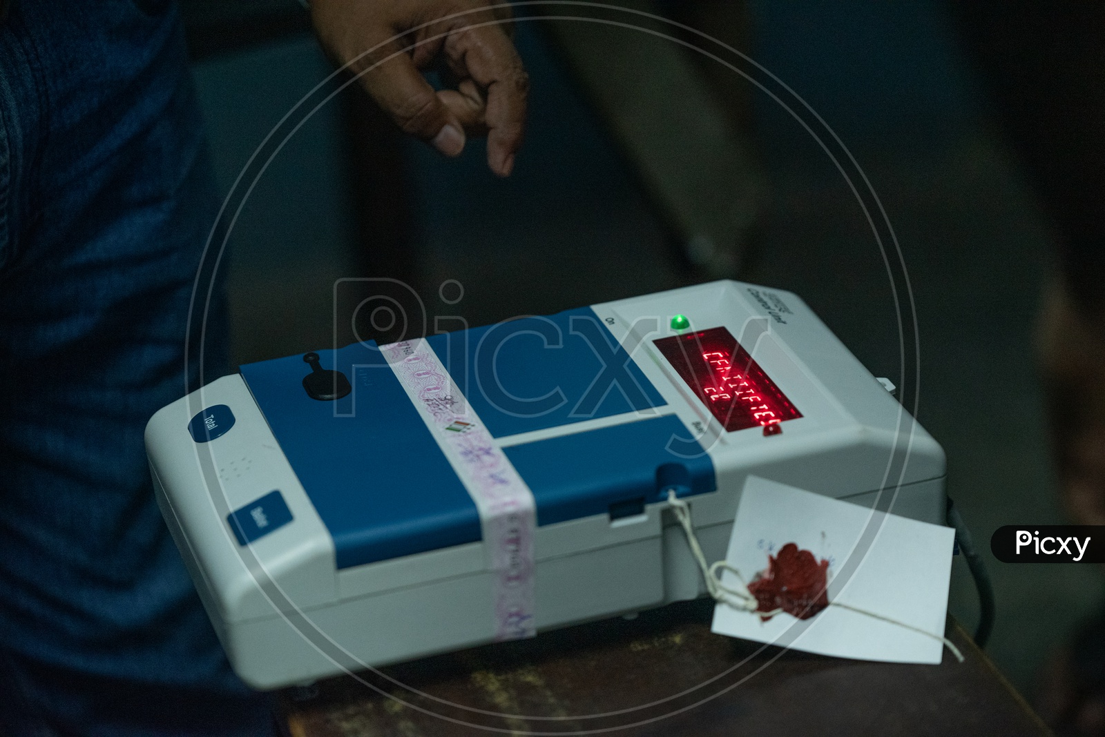 Image of Electronic Voting Machines ( EVM ) Control Unit With Display ...