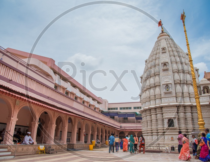 Tourists Or Pilgrims At Sri Saint Gajanan Maharaj Sansthan Temple  For Worship