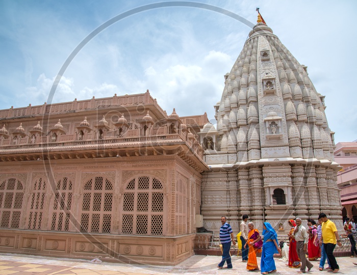 Tourists Or Pilgrims At Sri Saint Gajanan Maharaj Sansthan Temple  For Worship