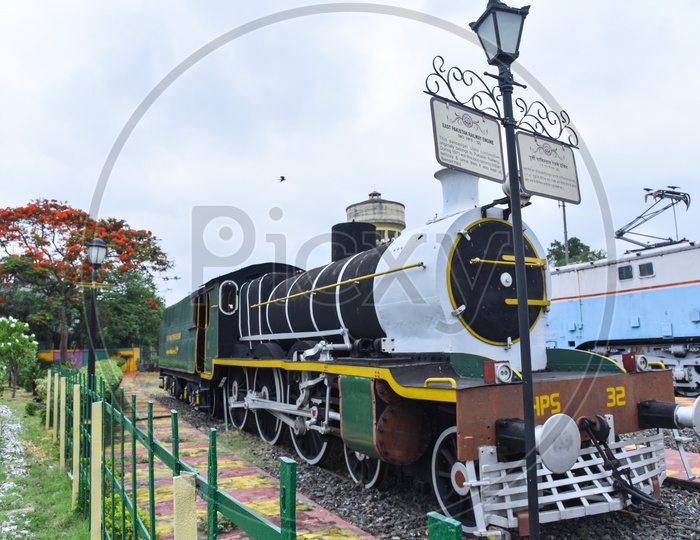 Old Locomotive Engines Models display At Rail Museum