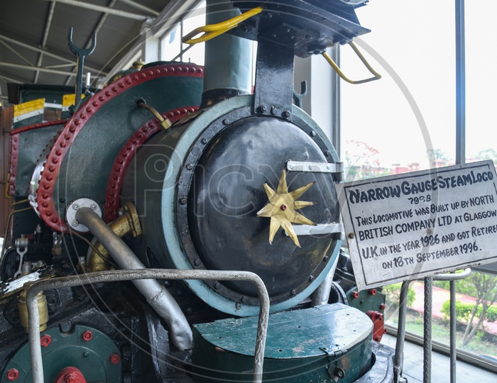 Narrow Gauge Steam Loco Motive Engine Model Display At Rail Museum