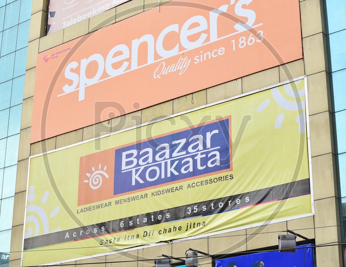 Spencers And Bazar Kolkata  Name Boards