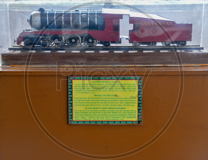 Black Beauty ( East Indian Railways ) Locomotive Engine Model In Display At Rail Museum