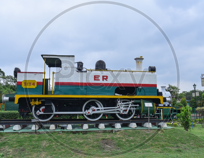 Old Locomotive Engines Models display At Rail Museum