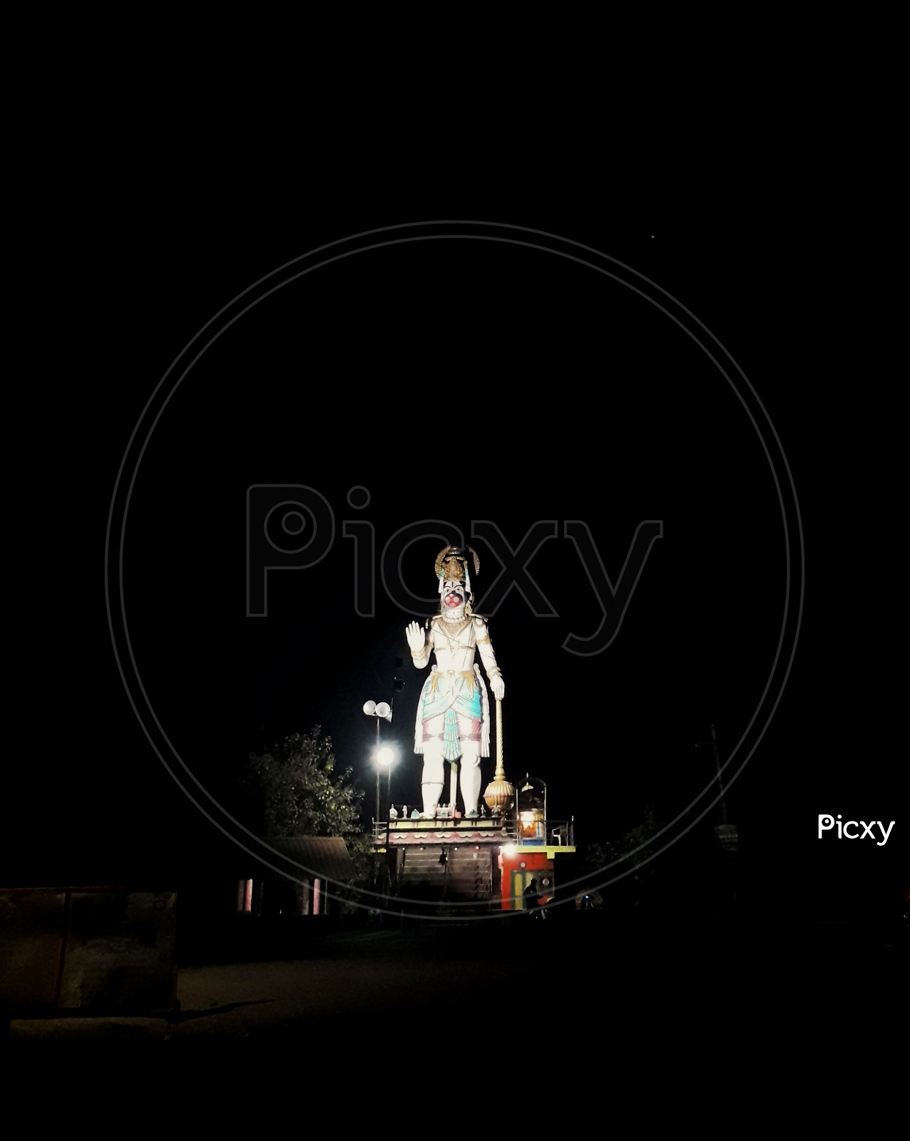 Big statue of Lord Hanuma in our village