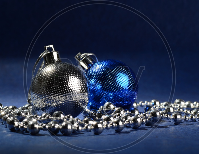 Christmas Balls And Ornaments On an Isolated Background