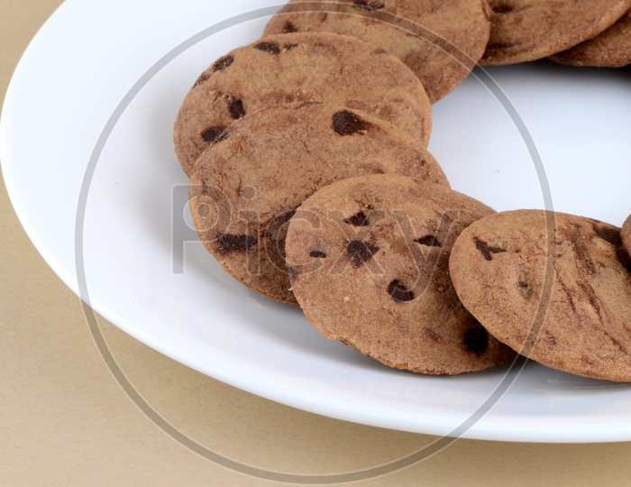 Chocolate Chip Cookie in plate
