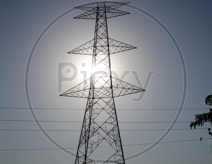 Hi tension electricity towers