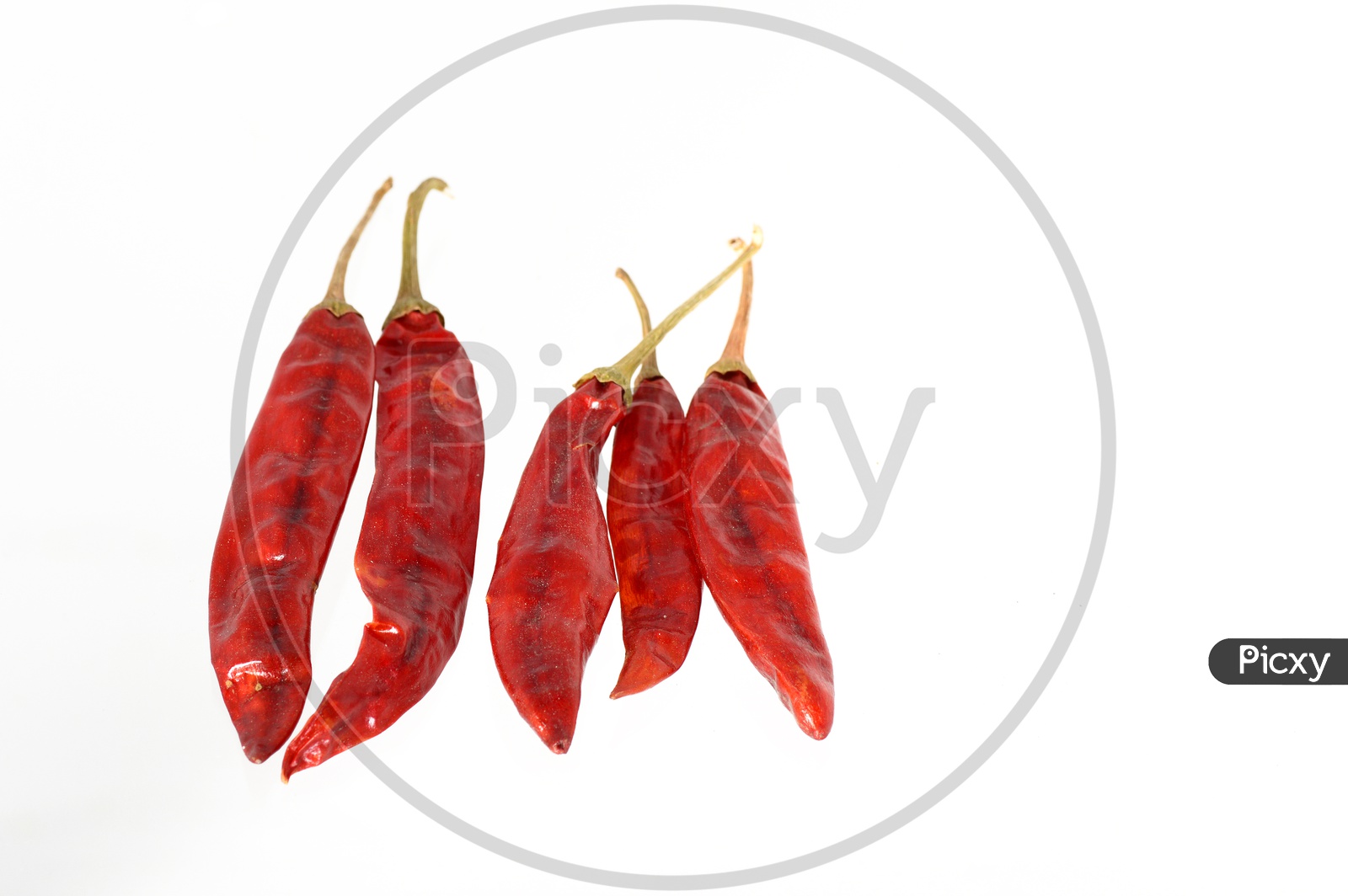 Red Chilli peppers isolated on white