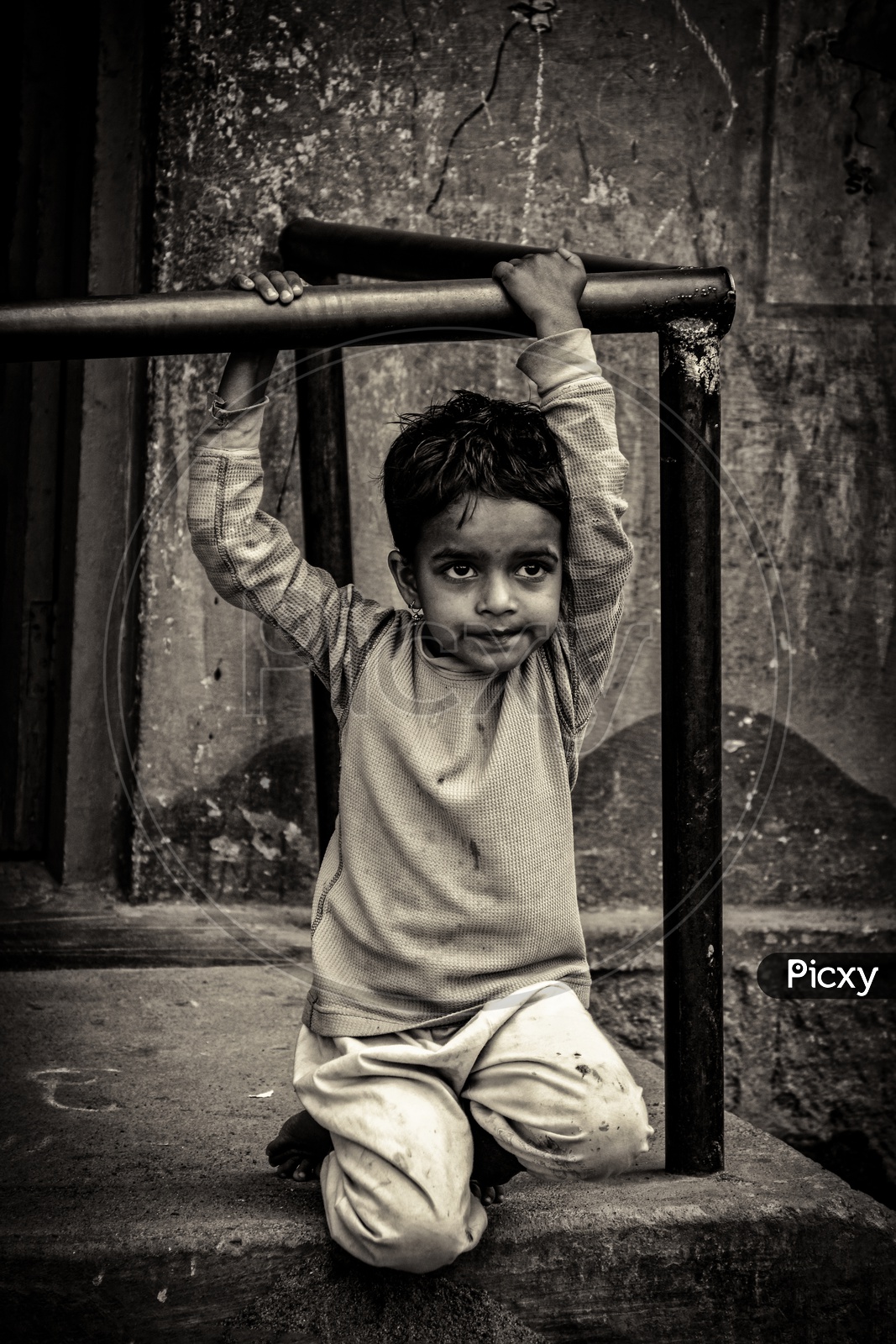 Kid at one of the schools in Hyderabad