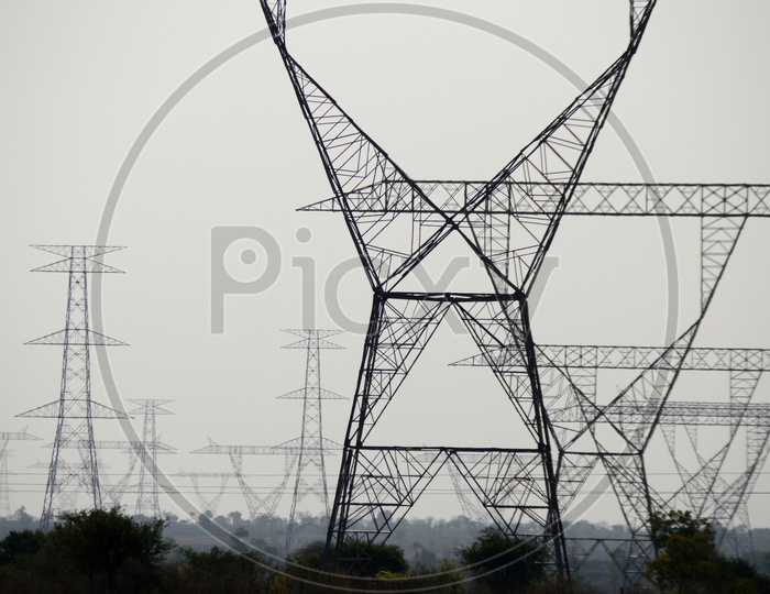 Electric High Tension Poles
