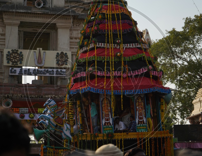 Image of Hindu Temple Shrine Of Sri Panakala Lakshmi Narasimha Swamy ...