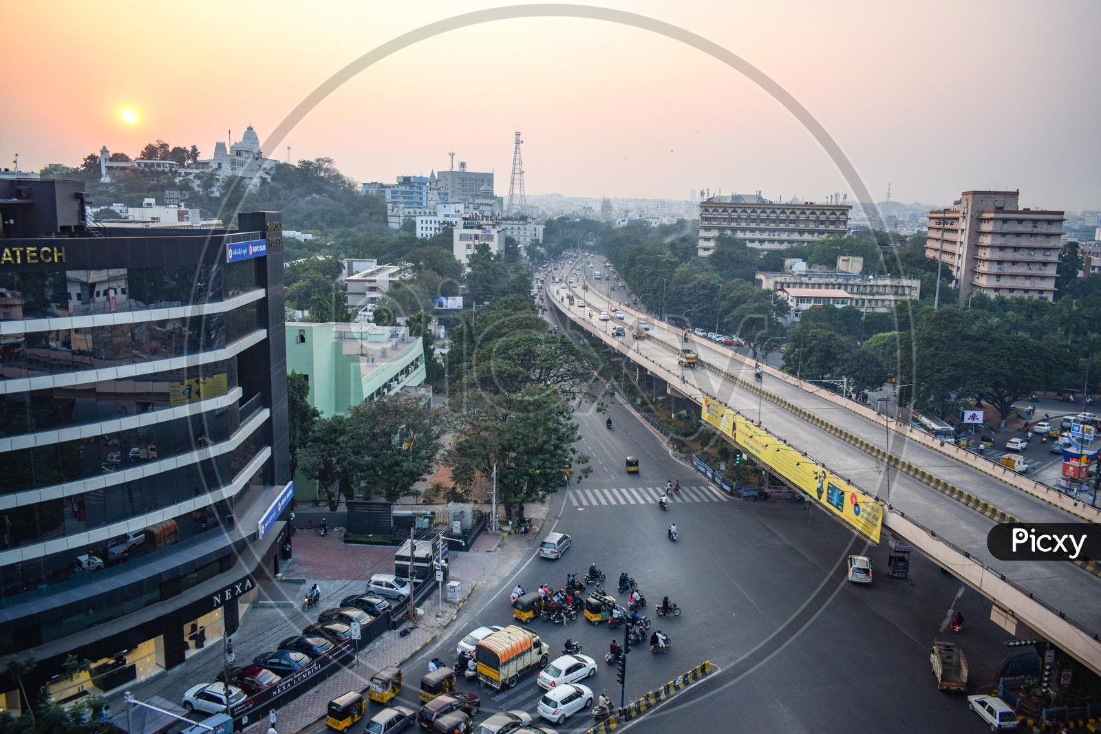 Image Of Aerial View Of Telangana State Secretariat And Telugu Thalli ...