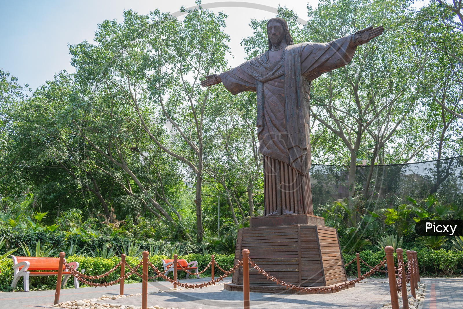 Replica of Brazil’s Christ The Redeemer, Waste to Wonder Park, Delhi