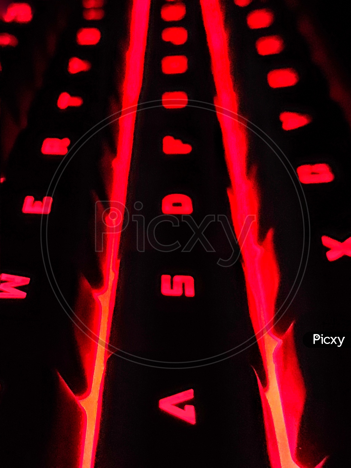 Macro shot of a keyboard